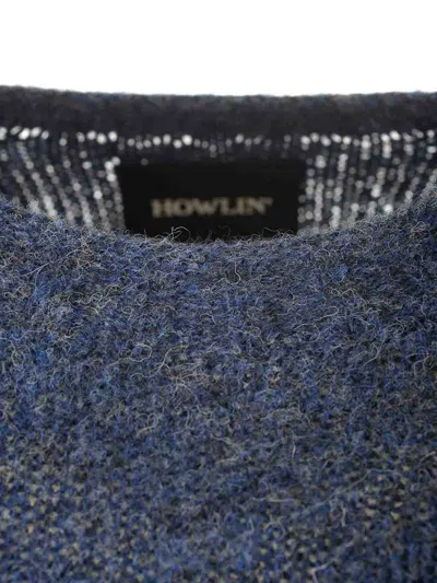 Howlin' Classic Round Neck Sweater With Comfortable Fit And Soft Texture In Blue
