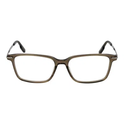 Ermenegildo Zegna Beige Men Optical Frames In Black