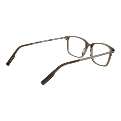 Ermenegildo Zegna Beige Men Optical Frames In Black