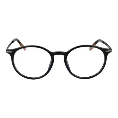 Ermenegildo Zegna Black Unisex Optical Frames In Black