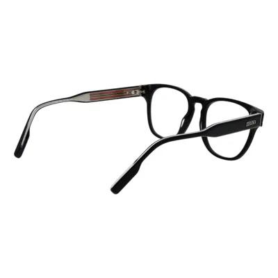 Ermenegildo Zegna Black Men Optical Frames In Black
