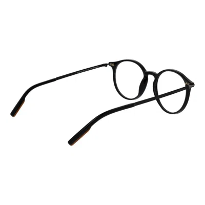 Ermenegildo Zegna Black Unisex Optical Frames In Black