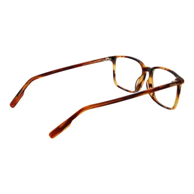 Ermenegildo Zegna Brown Unisex Optical Frames In Brown