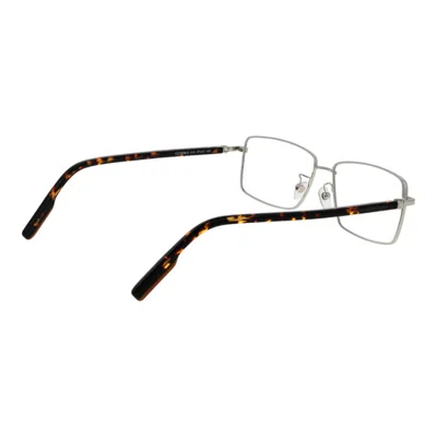 Ermenegildo Zegna Silver Men Optical Frames In Metallic