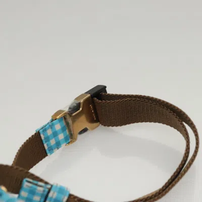 Pre-owned Fendi Bebaguette Blue Nylon Shoulder Bag ()