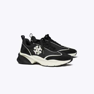 Tory Burch Good Luck Traine Sneakers In Black