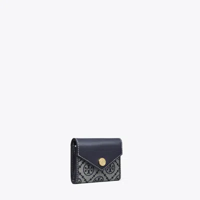 Tory Burch T Monogram Small Envelope Wallet In Brown