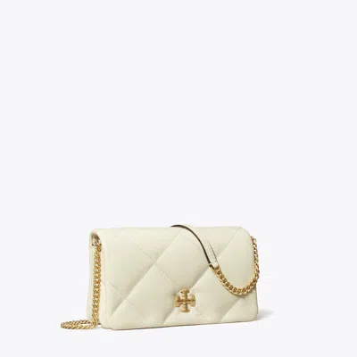 Tory Burch Kira Diamond Quilt Crossbody In White