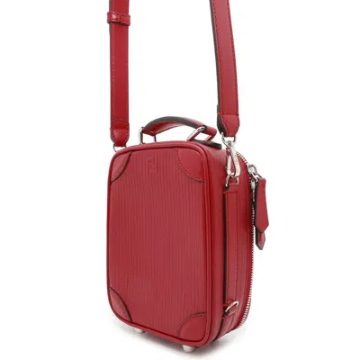 Pre-owned Fendi Red Color Leather Shoulder Bag ()