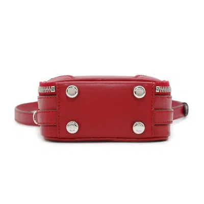 Pre-owned Fendi Red Color Leather Shoulder Bag ()