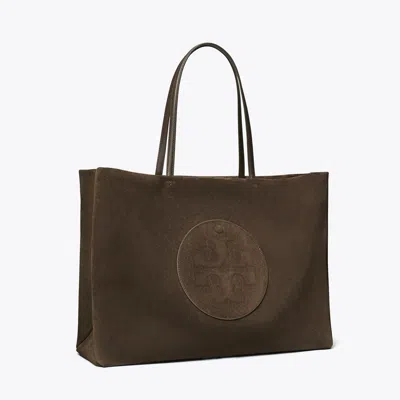 Tory Burch Ella Suede Tote Bag In Brown