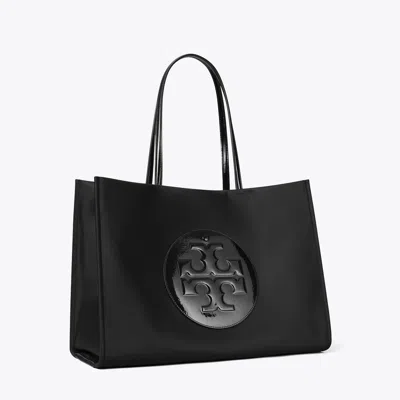 Tory Burch Ella Patent Tote In Black