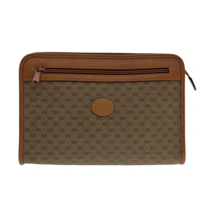Pre-owned Gucci Beige Canvas Clutch Bag ()