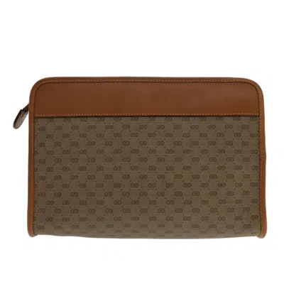 Pre-owned Gucci Beige Canvas Clutch Bag ()