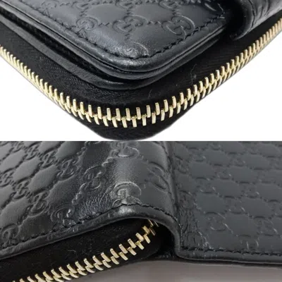 Pre-owned Gucci Black Leather Wallet (bi-fold) ()