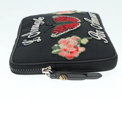 Pre-owned Gucci Clutch Bag Black Canvas Clutch Bag ()