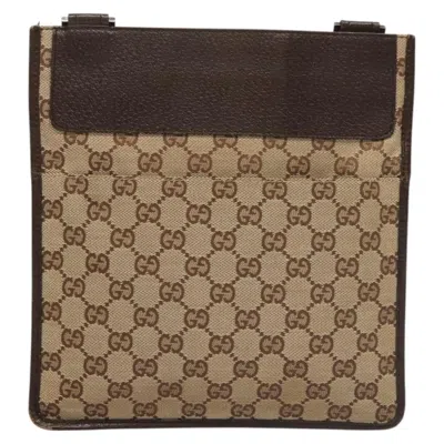 Pre-owned Gucci Gg Canvas Beige Canvas Shoulder Bag ()