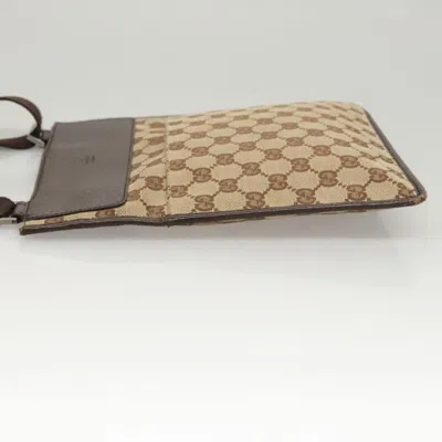Pre-owned Gucci Gg Canvas Beige Canvas Shoulder Bag ()