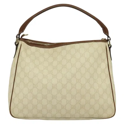Pre-owned Gucci Gg Canvas Beige Canvas Shoulder Bag ()