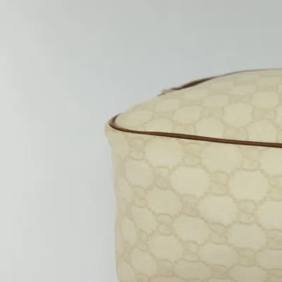 Pre-owned Gucci Gg Canvas Beige Canvas Shoulder Bag ()