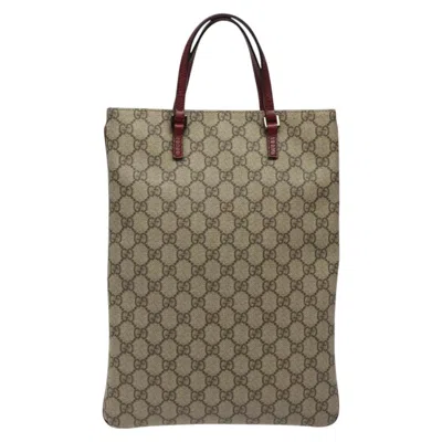 Pre-owned Gucci Gg Canvas Beige Canvas Tote Bag ()