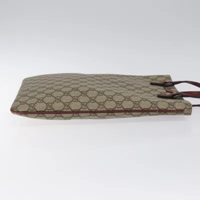 Pre-owned Gucci Gg Canvas Beige Canvas Tote Bag ()