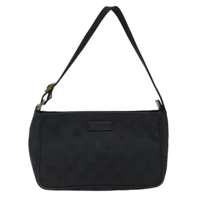 Pre-owned Gucci Gg Canvas Black Canvas Clutch Bag ()