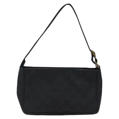 Pre-owned Gucci Gg Canvas Black Canvas Clutch Bag ()