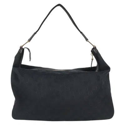 Pre-owned Gucci Gg Canvas Black Canvas Shoulder Bag ()