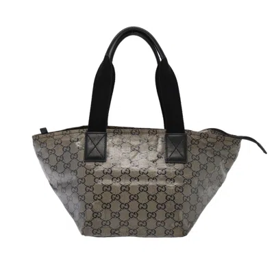 Pre-owned Gucci Gg Canvas Black Canvas Tote Bag ()