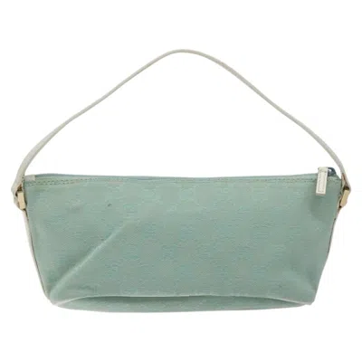 Pre-owned Gucci Gg Canvas Blue Canvas Clutch Bag ()