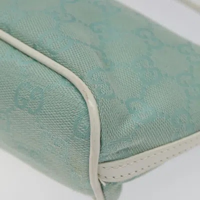 Pre-owned Gucci Gg Canvas Blue Canvas Clutch Bag ()
