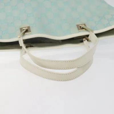 Pre-owned Gucci Gg Canvas Blue Canvas Tote Bag ()