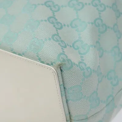 Pre-owned Gucci Gg Canvas Blue Canvas Tote Bag ()
