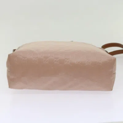 Pre-owned Gucci Gg Nylon Pink Synthetic Shoulder Bag ()