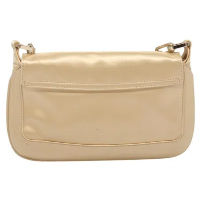 Pre-owned Gucci Gold Silk Shoulder Bag ()