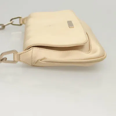 Pre-owned Gucci Gold Silk Shoulder Bag ()