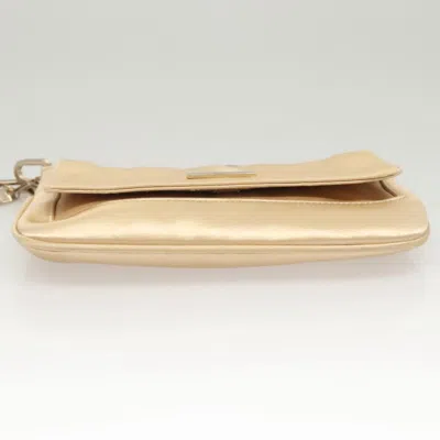 Pre-owned Gucci Gold Silk Shoulder Bag ()