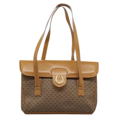 Pre-owned Gucci Micro Small Gg Canvas Beige Canvas Shoulder Bag ()