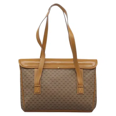 Pre-owned Gucci Micro Small Gg Canvas Beige Canvas Shoulder Bag ()