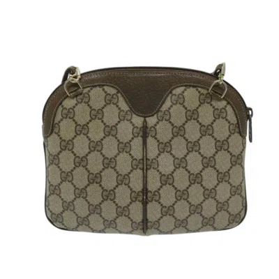 Pre-owned Gucci Ophidia Beige Canvas Shoulder Bag ()
