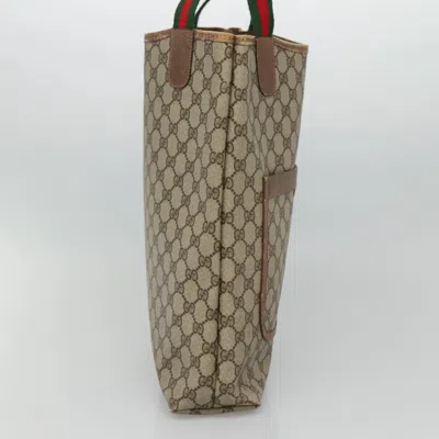 Pre-owned Gucci Sherry Beige Canvas Tote Bag ()