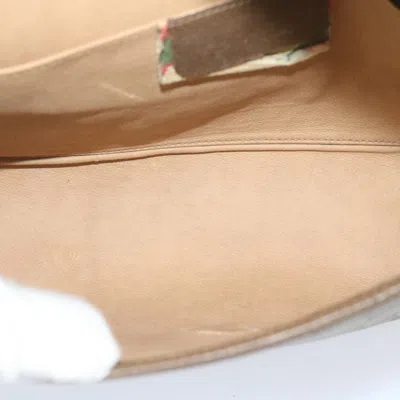 Pre-owned Gucci Sherry Beige Canvas Clutch Bag ()
