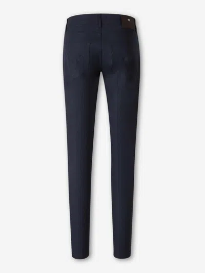 Marco Pescarolo Straight Dress Trousers In Blue