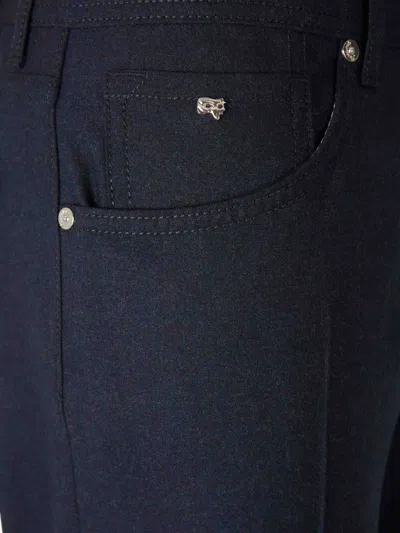 Marco Pescarolo Straight Dress Trousers In Blue