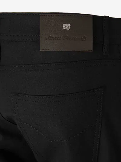 Marco Pescarolo Straight Dress Trousers In Black