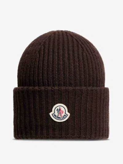 Moncler Wool And Cashmere Hat In Brown