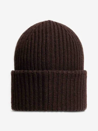 Moncler Wool And Cashmere Hat In Brown