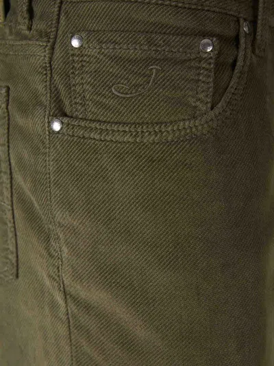 Jacob Cohen Slim Fit Pants In Green