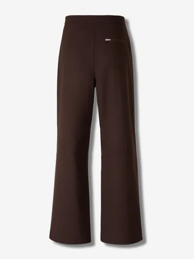 Laminar Zip-pocket Flared Trousers In Brown